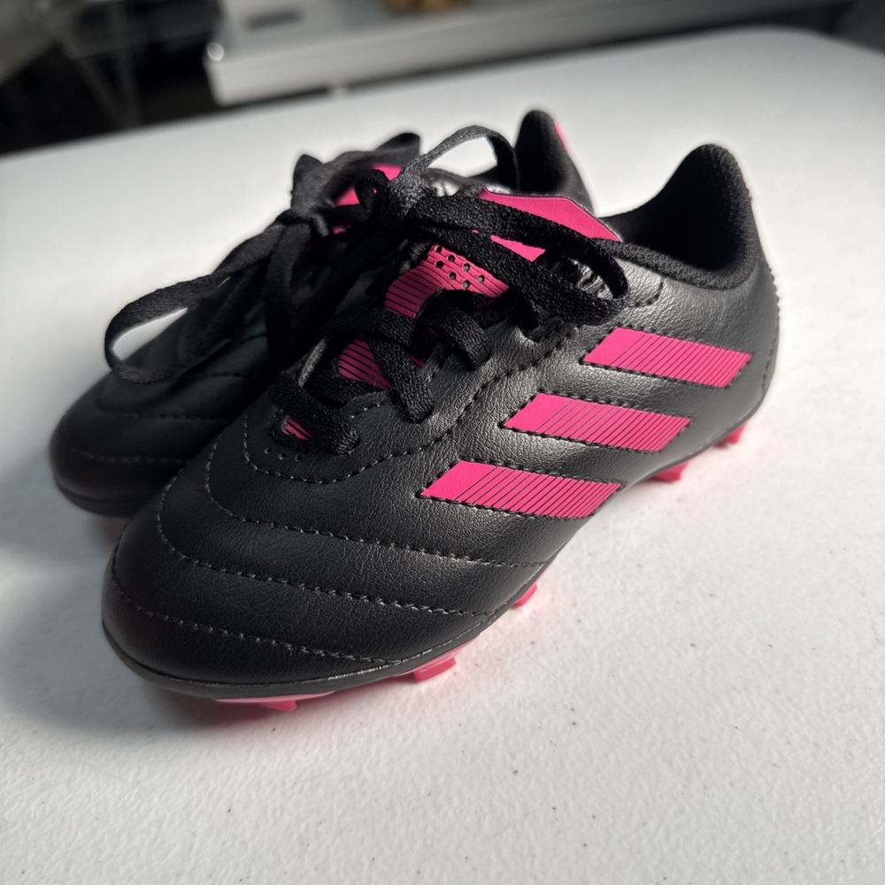 Adidas Goletto VIII FG GX6907 Soccer Cleats US 9.5 Pink & Black Kids (g0w5)